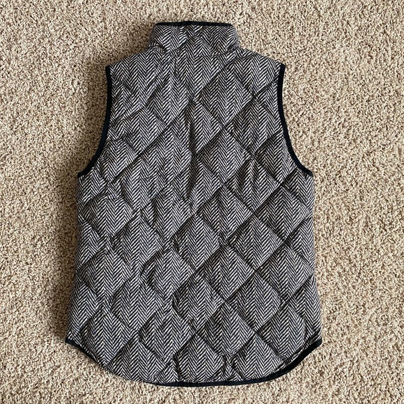 J.Crew Herringbone Excursion Down Puffer Vest - Picture 8 of 8
